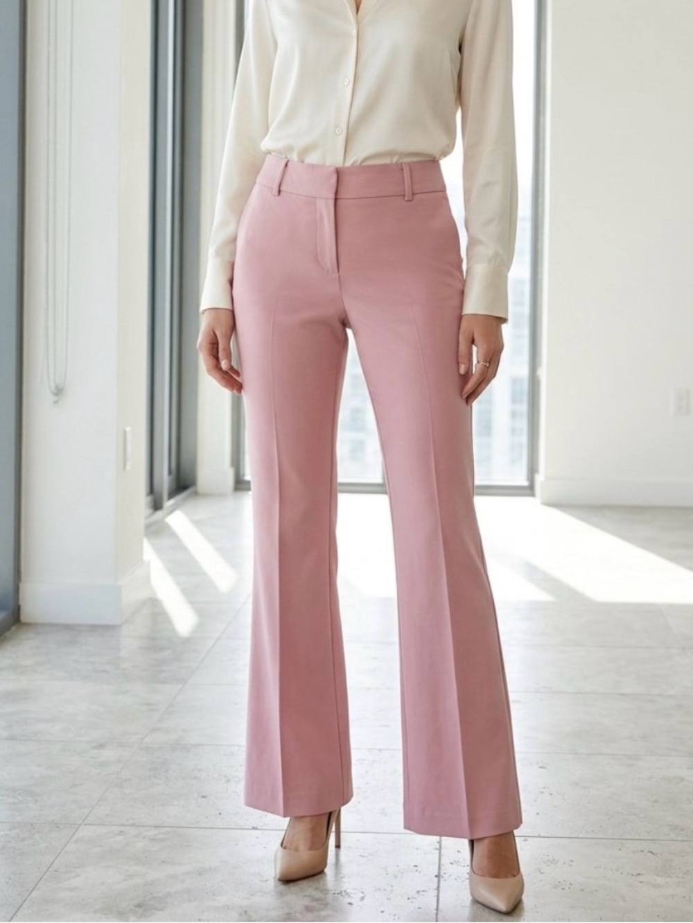 NWT $55 sz 12 NY & co pink dress pants 568